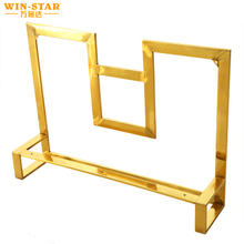 Gouden meubelstoelframe roestvrijstalen bankframe voor decoratie