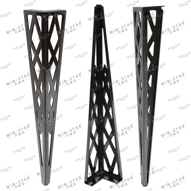 تولید کننده یراق آلات مبلمان فلزی Y شکل پایه صندلی مبل مشکی برای تخت