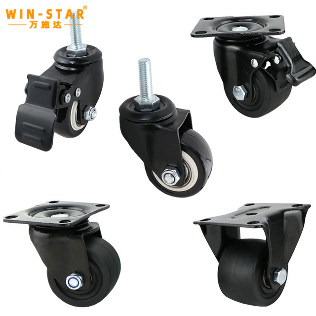 2 дюймдік пластмассадан жасалған тозуға төзімді дөңгелектер