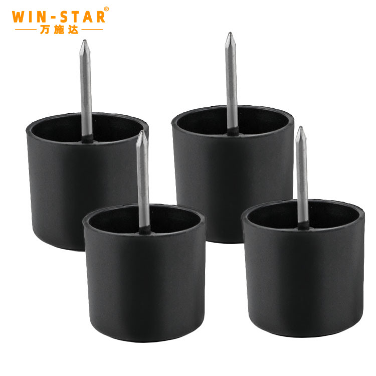 ABS svarte plastbordben og sofaben for &aring; tilpasse runde sofaf&oslash;tter m&oslash;belben