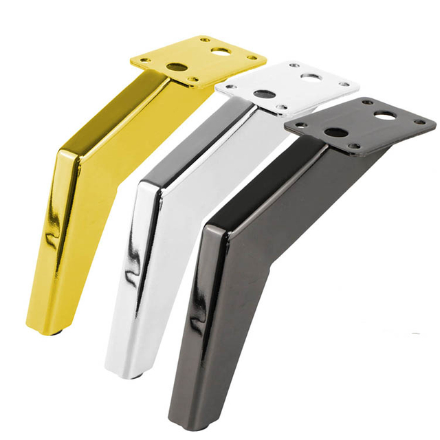 ອຸປະກອນເສີມເຟີນິເຈີແບບຕາເວັນອອກກາງ Golden Metal Sofa Legs