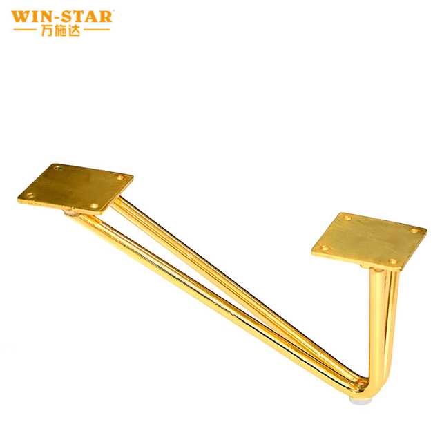 عمده فروشی مبلمان سخت افزاری پایه طلایی کاناپه ای شکل کاناپه تخت آهنی