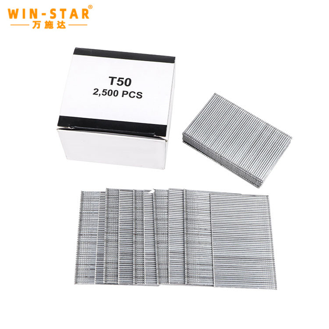 T50 nails 50mm Te roa Brads 16 Gauge Galvanized Ahumahi T Brad Whakaoti Nails