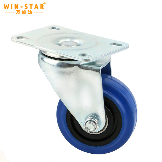 Niska buka za industrijska kolica, čelični kotačić od 3/4/5 inča, mekani gumeni kotačić