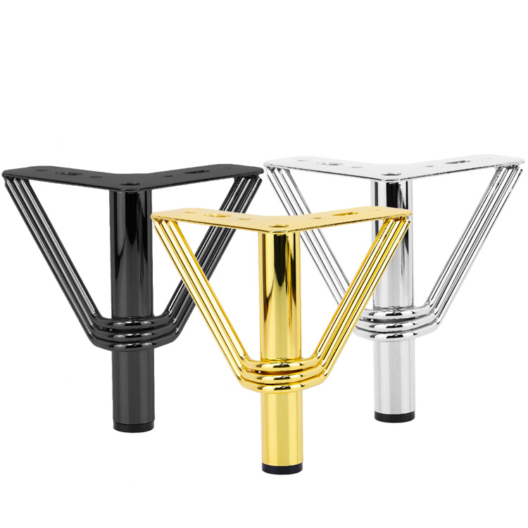 Dizajn modern K&euml;mb&euml;t e divanit metalik Trek&euml;nd&euml;shi i mobiljeve t&euml; kabinetit K&euml;mb&euml;t e divanit 