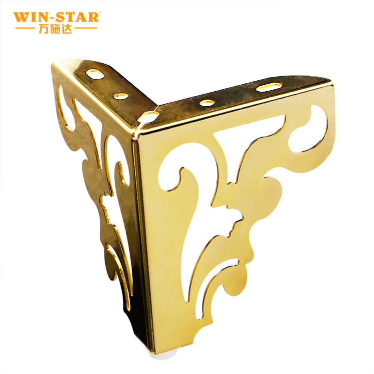 إكسسوارات الأريكة، أرجل أثاث من الصلب، أجزاء أرجل معدنية ذهبية، أجزاء خزانة أقدام