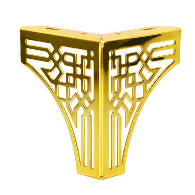 โมเดิร์น 130 มม.เหล็กสีทองสามเหลี่ยมโซฟาขาเฟอร์นิเจอร์อุปกรณ์เสริมขา