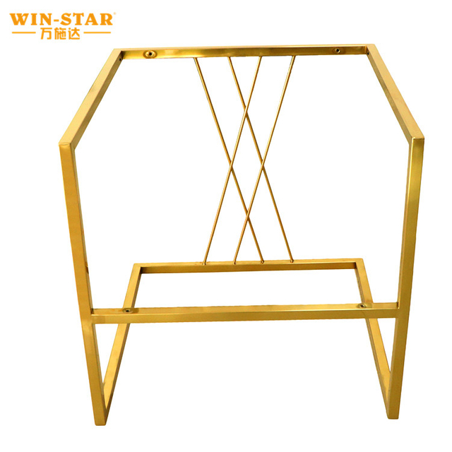 လက်ကားပရိဘောဂ Stainless Steel Chair Frames Gold Strong Sofa Frames 