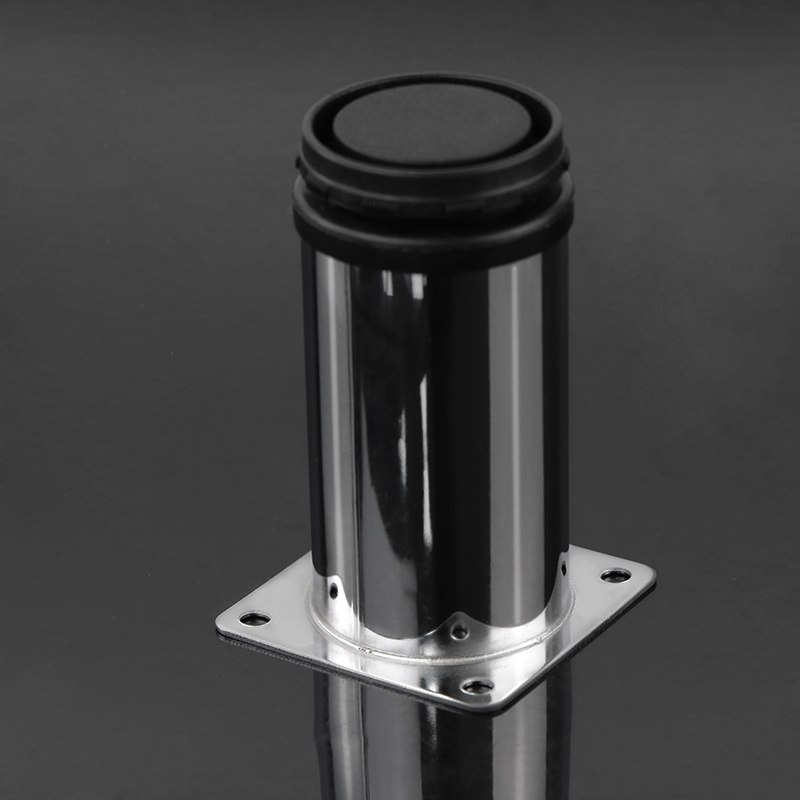 Nội thất c&oacute; thể điều chỉnh Ch&acirc;n sắt tấm Chrome 50MM B&agrave;n sofa ống Ch&acirc;n phần cứng 