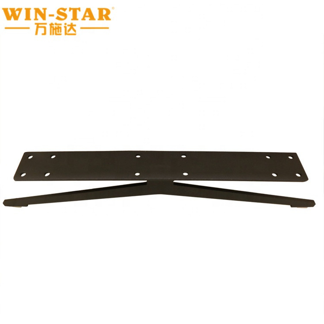 モダンなメタルブラック T 字型家具ソファベッド脚ベース