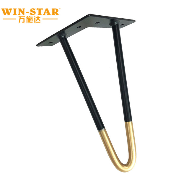 Gambe del divano per mobili a forcina in metallo stile moda per sedia da tavolo