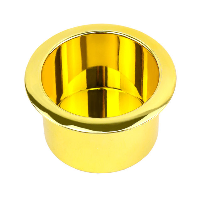 Suporte de copo de ouro com base de mesa de m&oacute;veis de design moderno Suporte de copo de pl&aacute;stico para sof&aacute;