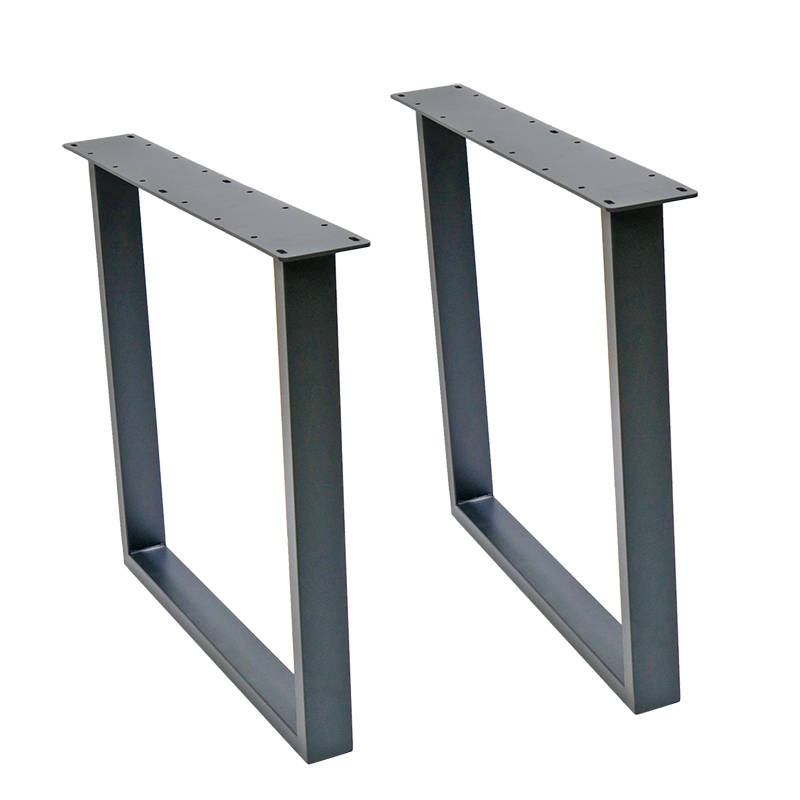 Industrial Black Square Coffee & Dining Table Crura DIY officium Furniture cum ferreis Crura Support