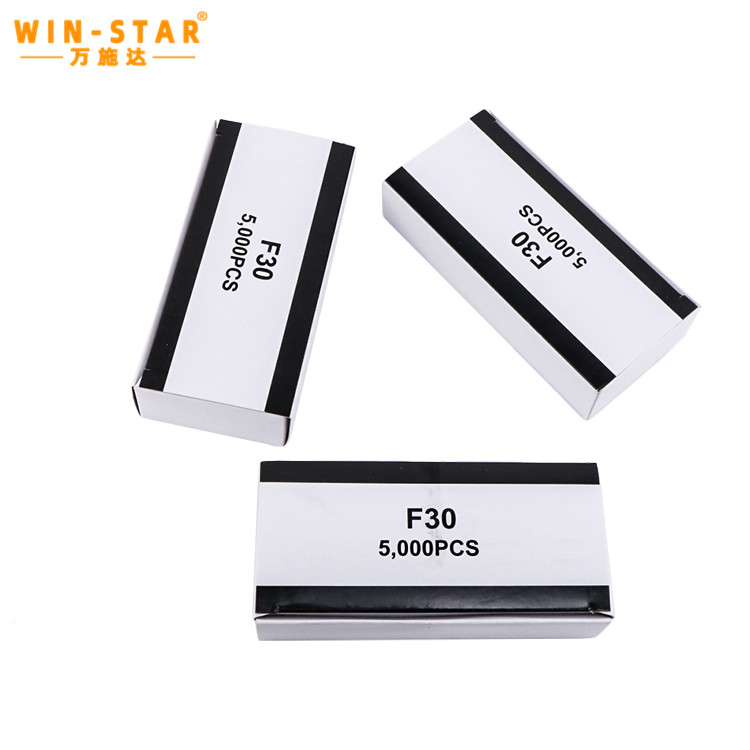 Pneumatic Stapler လက်သည်းဆိုဖာ U-Type Staples F Series Fine Wire Staple Pins