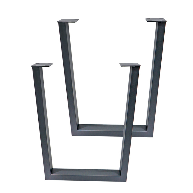 Tillverkarens moderna industriella bordsben i massivt tr&auml;