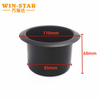WINSTAR 110*85*68 มม.อลูมิเนียมสีดำถ้วยผู้ถือ Series Cinema เก้าอี้ผู้ถือถ้วย