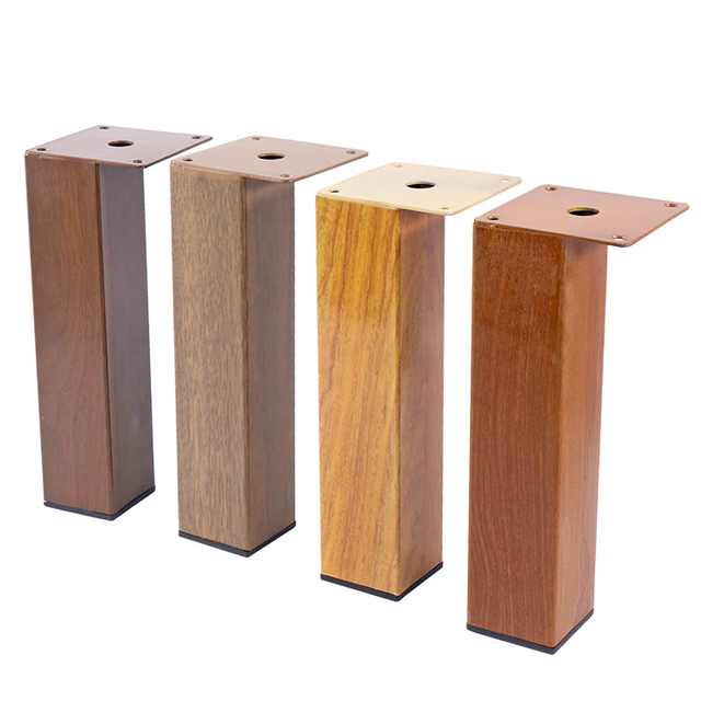 የካሬ ቲዩብ የቤት እቃዎች የብረት እግር Chrome የታሸገ የሶፋ እግር አልጋ ሃርድዌር የሶፋ መለዋወጫዎች የብረት እግሮች