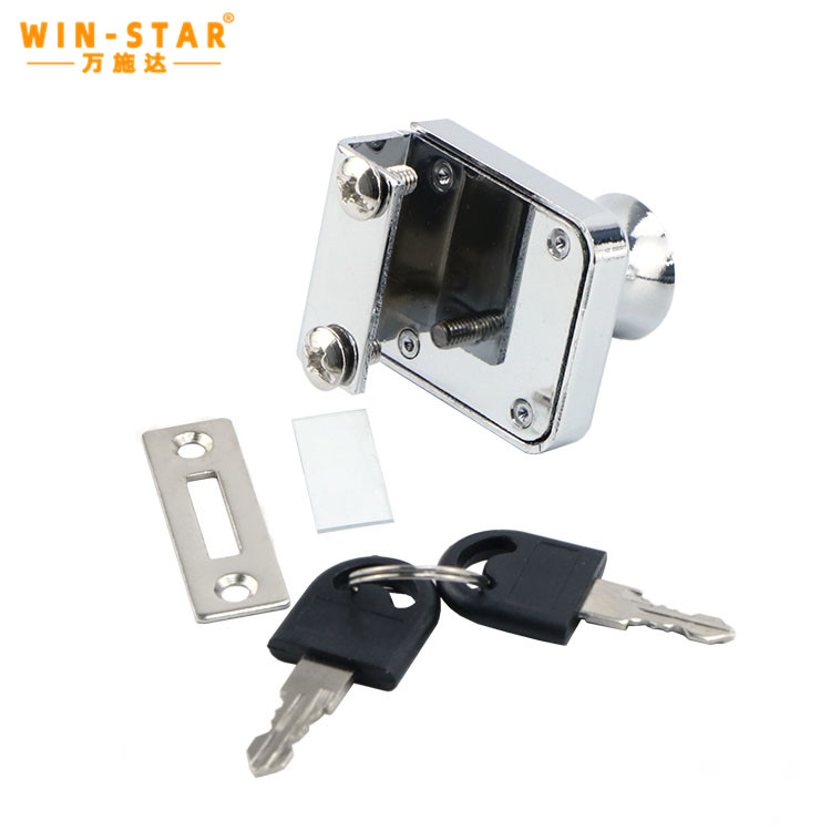 Fechadura liga de zinco 407 da gaveta do arm&aacute;rio da mob&iacute;lia fechadura da porta de vidro do arm&aacute;rio da mostra 409