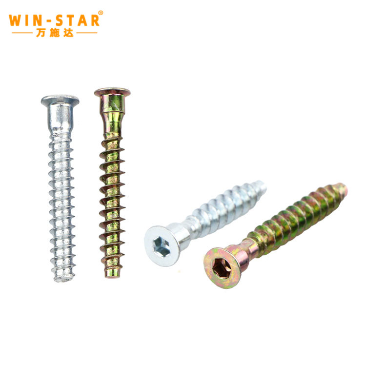 درایو سر تخت Self Tapping Euro Screw شش ضلعی چوب اتصال Confirmat Screw