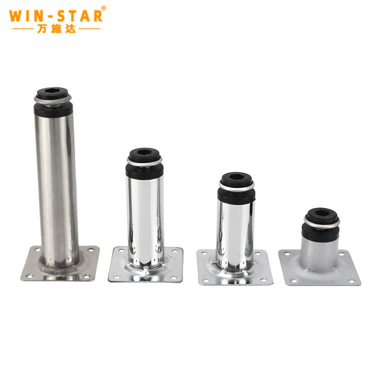 Tukkumyynti 30 mm:n putkihuonekalut kromilevy rauta jalat s&auml;&auml;dett&auml;v&auml;t sohvap&ouml;yd&auml;n jalat 