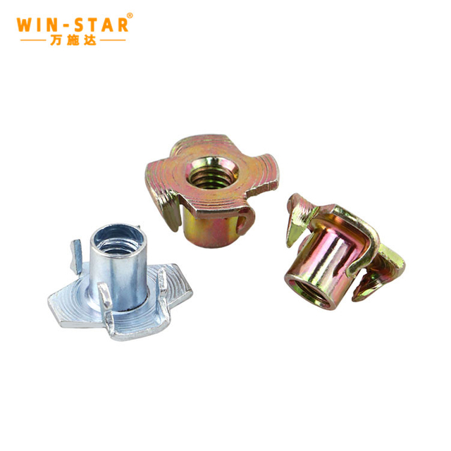  ကာဗွန်သံမဏိလေးချောင်း DIN1624 ပရိဘောဂ Four Prongs T အခွံမာသီး