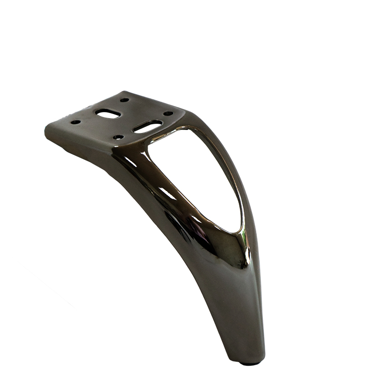 அலங்கார உலோக மரச்சாமான்கள் கால்கள் 140mm கருப்பு சோபா கால்கள் நாற்காலி