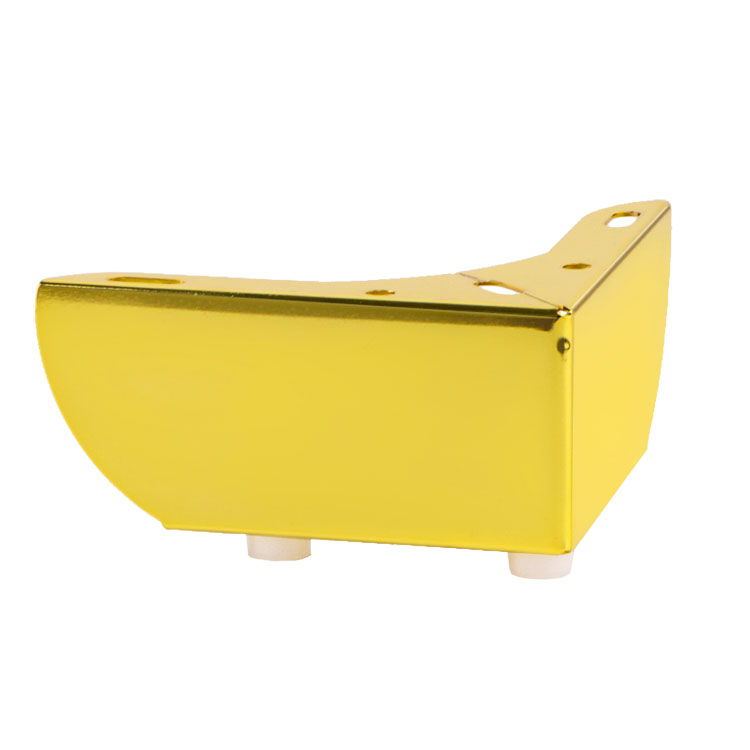 55MM Perkakasan Perabot Gaya Eropah Kaki Sofa Emas Logam Moden untuk Katil