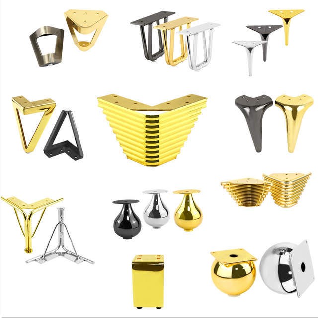 គ្រឿងសង្ហារិមធុនធ្ងន់ជើងដែក ពណ៌មាស ដែក គ្រឿងសង្ហារឹម តុ កៅអី សាឡុង ជើង