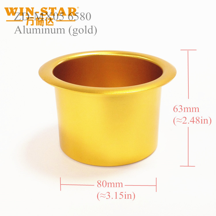 টেবিল সিনেমা চেয়ার কাপ হোল্ডারের জন্য WINSTAR পাইকারি অ্যালুমিনিয়াম কাপ হোল্ডার