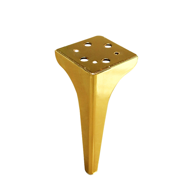 Золотая роскошная дизайнерская мебель, треугольные железные угловые ножки стола, металлическая ножка дивана