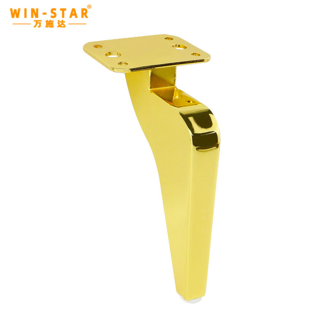 تولید کننده عمده فروشی پایه های سخت افزاری سفارشی طراحی جدید پایه مبل طلایی مدرن برای مبلمان