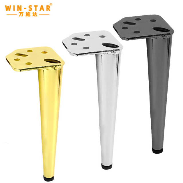 Noge za europski moderni namještaj, crno zlato, stolić za kavu, TV postolje, kauč, željezne noge