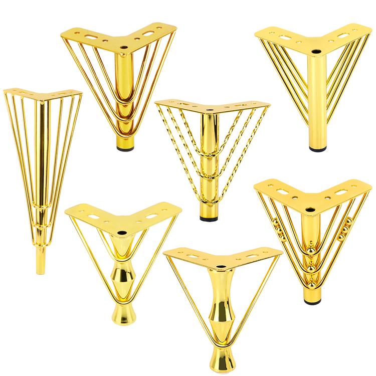  M&ouml;belzubeh&ouml;r im modernen Stil, Eisenbeine, orientalisches Design, Sofabeine mit goldener Farbe