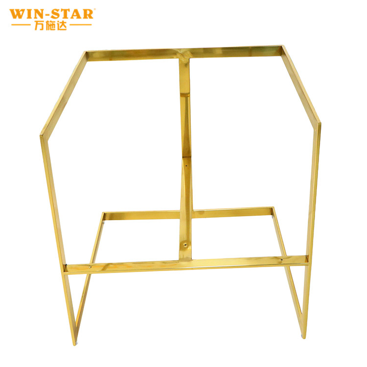 សាឡុងតុបតែង កៅអីដែកអ៊ីណុក ស៊ុមជើង គ្រឿងសង្ហារឹម ស៊ុមសាឡុងពណ៌មាស