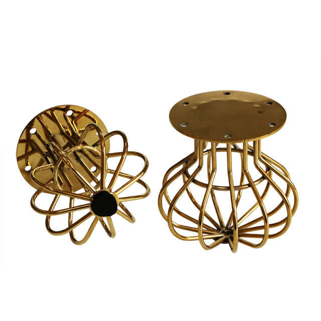 ZD-N139-A Dobrej jakości części meblowe Nowoczesne nogi sofy ze złotego metalu ze stali nierdzewnej w dobrych cenach