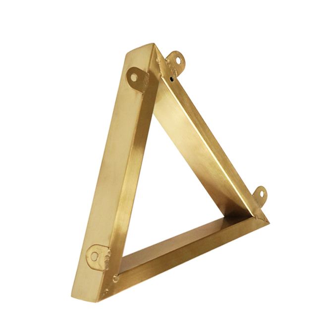 ZD-N140-C त्रिभुज फर्नीचर सहायक स्टेनलेस स्टील गोल्डन बेड पार्ट्स