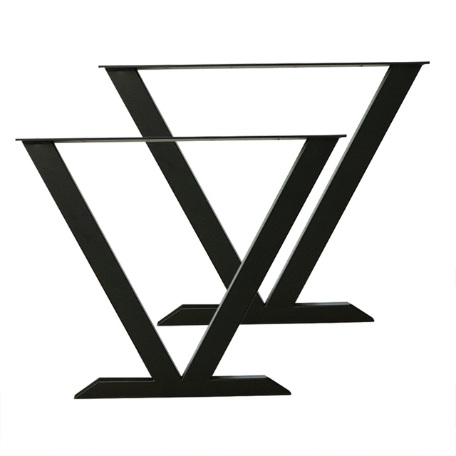 Metall-Dreiecksrahmen-Stehtischf&uuml;&szlig;e unterst&uuml;tzen Eck-Computertisch-Tischbeine