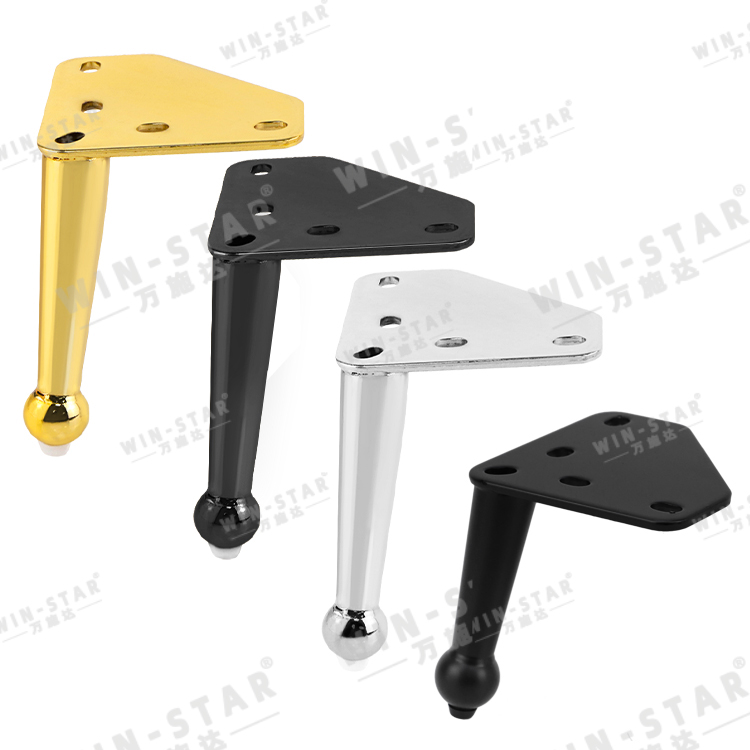 Диванға арналған қиғаш жиһаз аяқтары металл орындық аяқтары